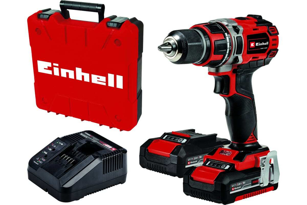 Дрель-шуруповерт 18V Einhell PXC TE-CD 18/50 Li BL 2хАКБ 2Ач и ЗУ