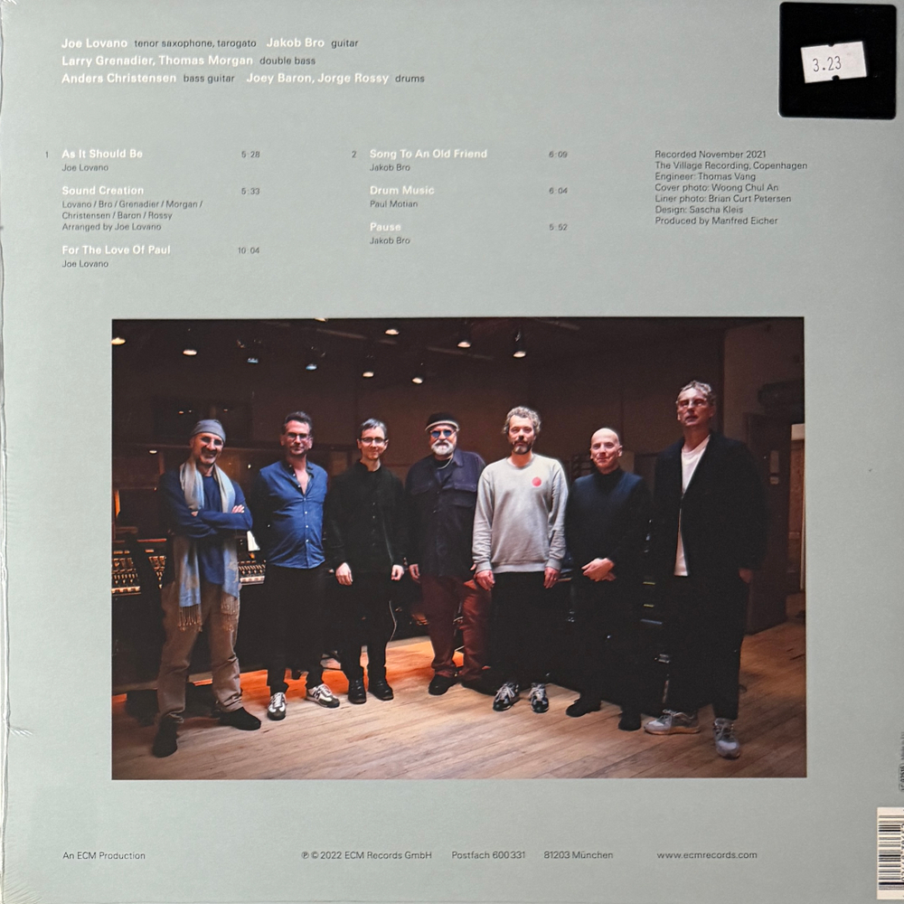 Jakob Bro / Joe Lovano ‎– Once Around The Room - A Tribute To Paul Motian (Германия 2022г.) ECM Т