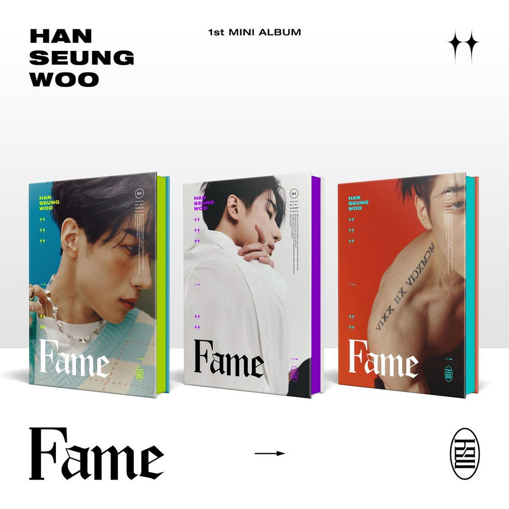 Альбом Victon Han Seungwoo - Fame 1st Solo Mini Album 3 Version SET
