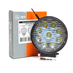AE27R-9LED-42HC Фара светодиодная дополнительная, круглая 115х42х142, направленный свет, 9 диодов, крепление по центру, 27 Вт, 10-30 В