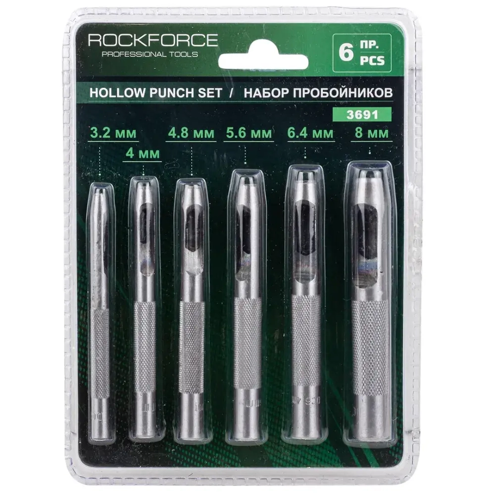 Набор пробойников, 6пр. RockForce##Rock FORCE RF-3691