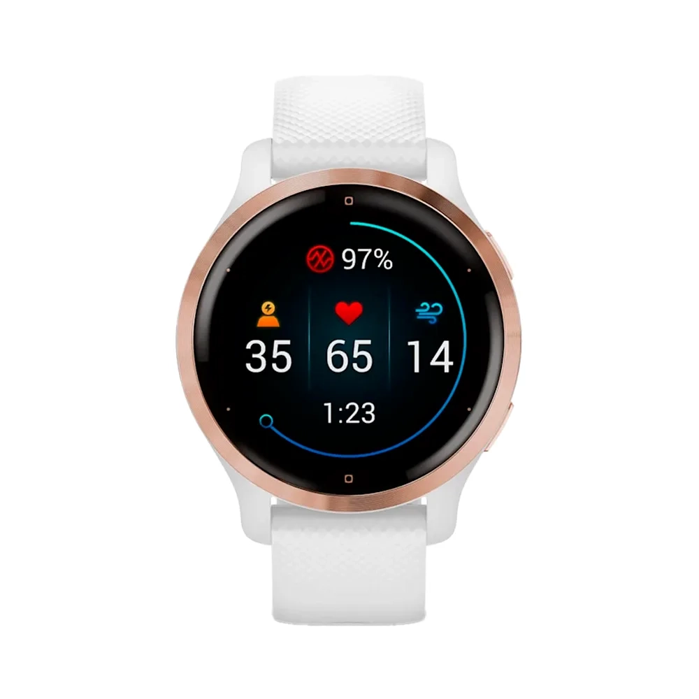 Умные часы Garmin Venu 2S, 40.4mm, White/Rose Gold (010-02429-13)