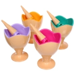 Креманка для мороженого «ICE CREAM» в наборе 4шт с ложками