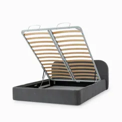 Кровать Onyx с подъемным механизмом 160x200 см, серая