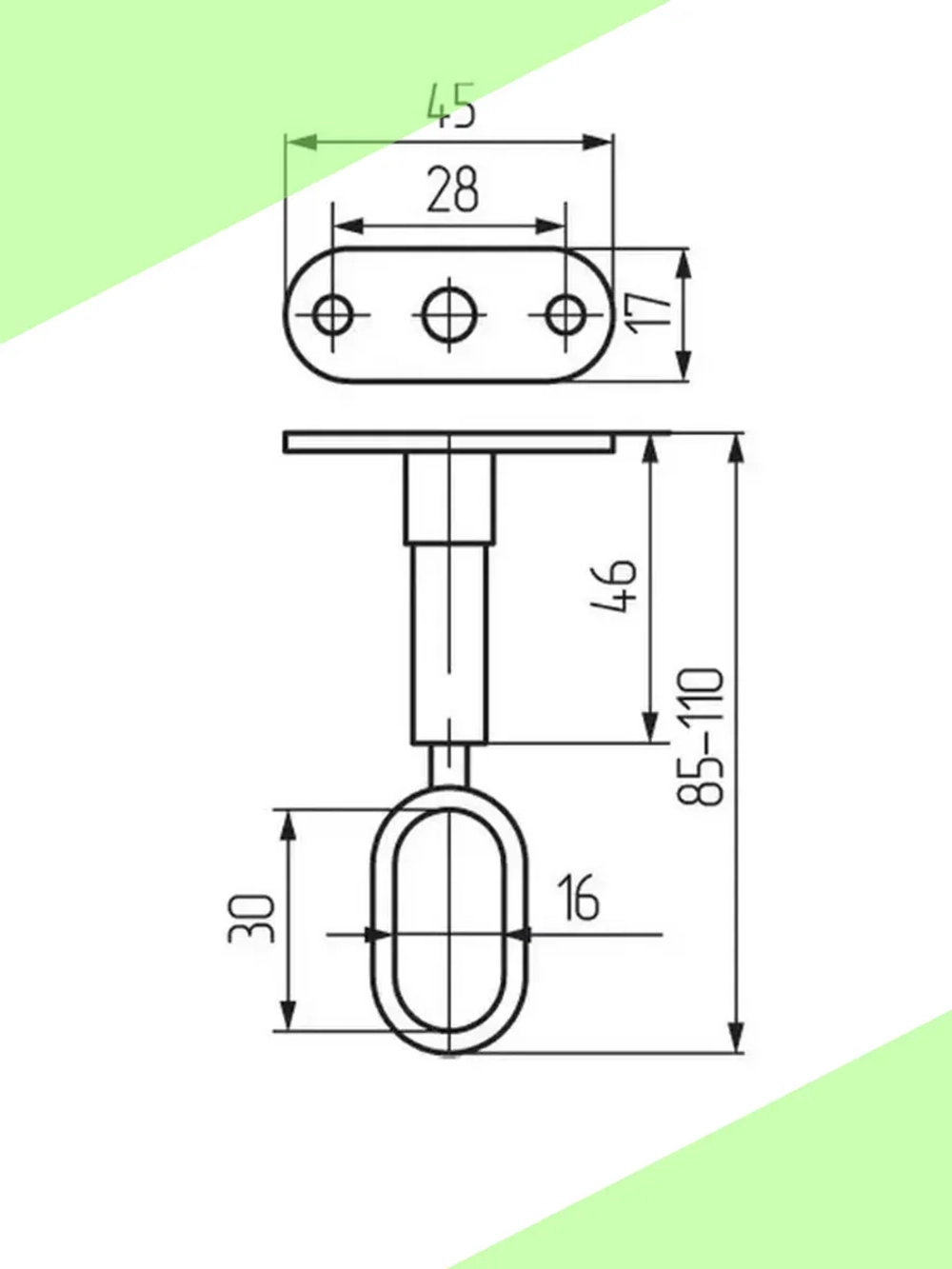 Крепление петля для дачи