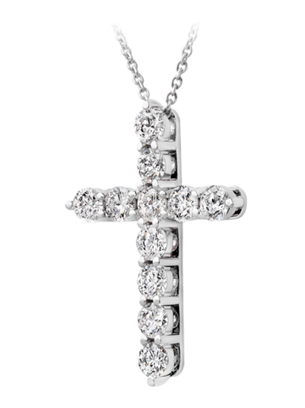 Колье-крест с бриллиантами массой 0.7ct