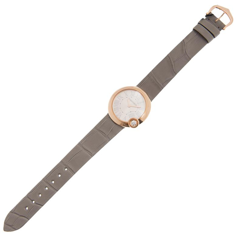 CARTIER White Balloon Collection Quartz Movement 30m Water Resistance Women"s Watch Watch 30mm Silver Dial