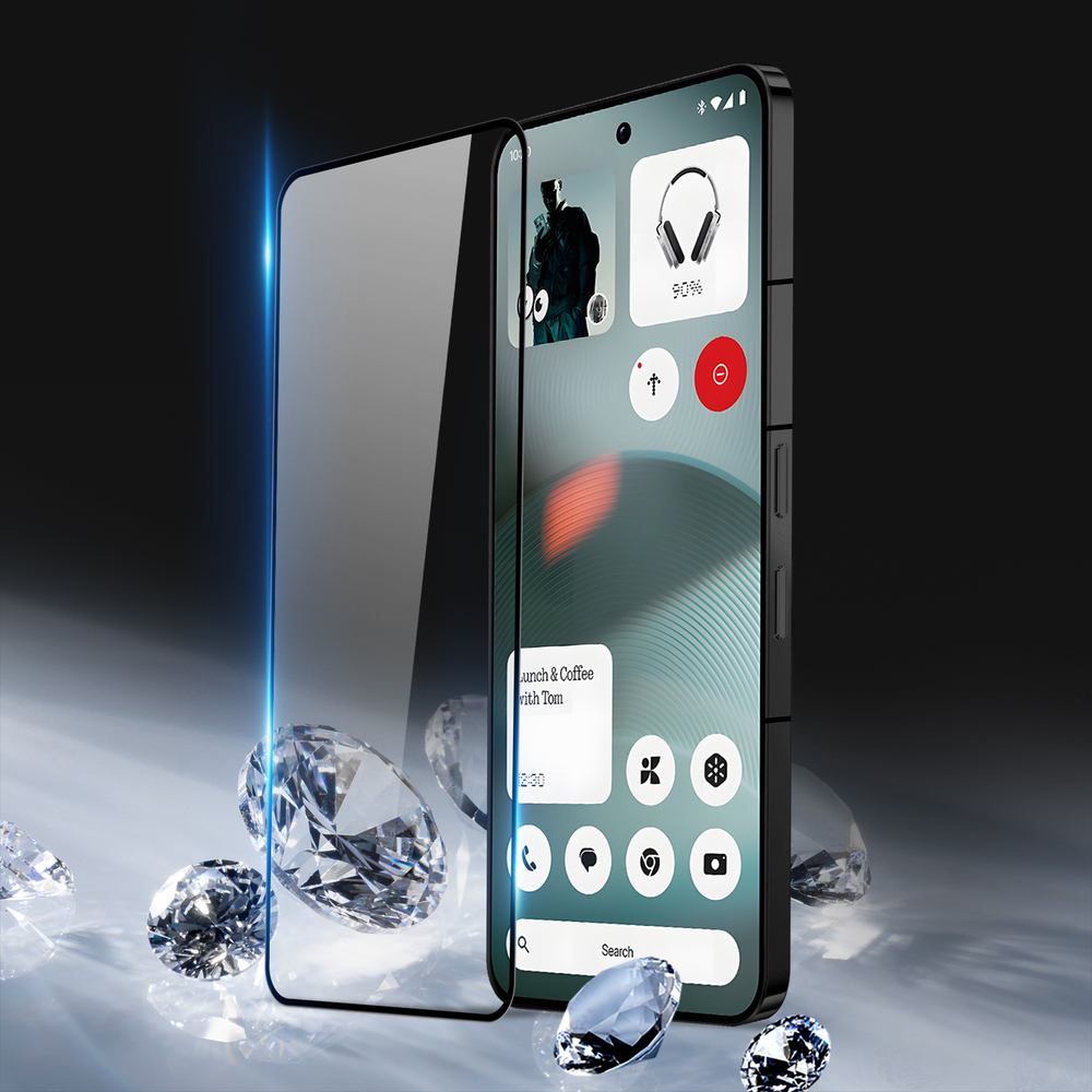 Защитное стекло для Nothing Phone 3, тонкие черные рамками и олеофобное покрытие, G-Rhino