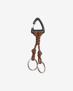 Брелок Треугольник (черно-оранжевый snake шнурок)