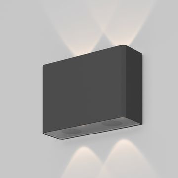 Уличный настенный светодиодный светильник 4W 3000К O433WL-L4GF3K графит Show Maytoni