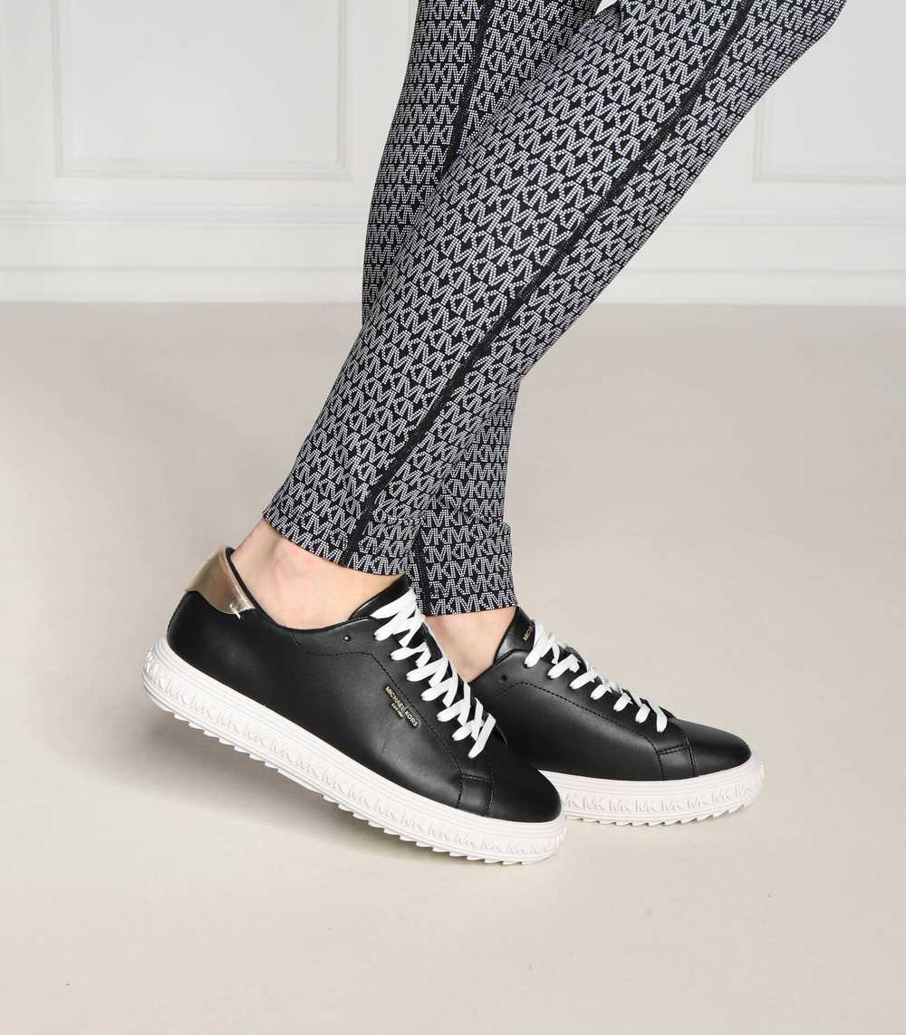 Кожаные кроссовки grove lace up Michael Kors - черный(43F2GVFS6L)