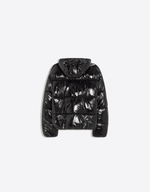 Мужская дутая куртка с капюшоном - BERSHKA