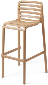 Стул пластиковый барный Doga Stool капучино