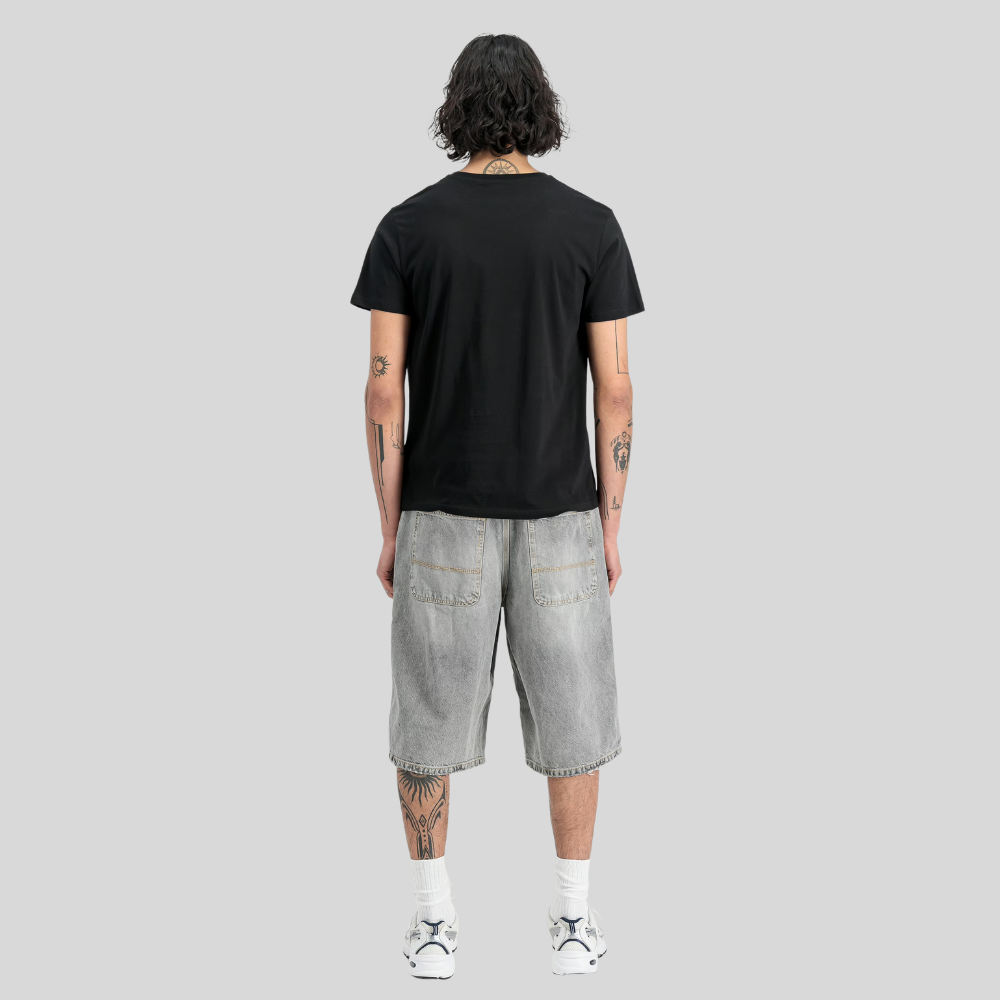 Футболка Alpha Industries Basic Big Logo (Чёрная)