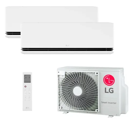 Мультисплит система на 2 комнаты LG H09S1D.NS1R + H12S1D.NS1R / MU2R17.U13