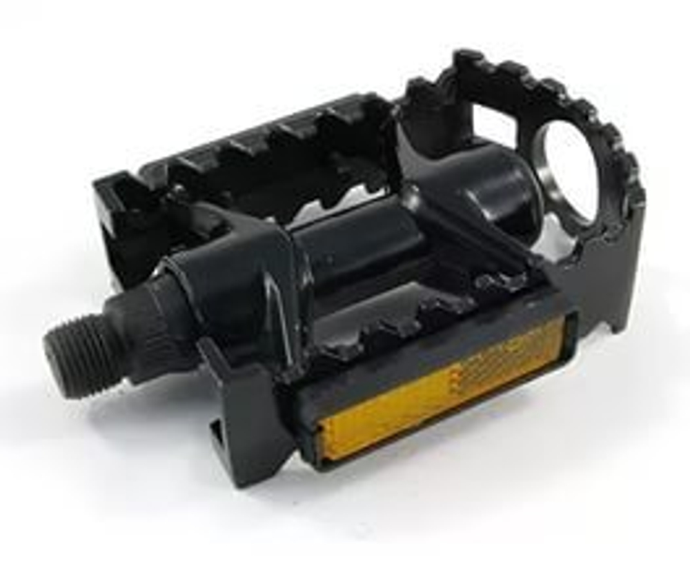 Педали алюминиевые черные, платформа 95*65мм - 9/16'' инд. уп. Vinca Sport VP 04А black