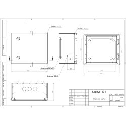 Корпус металлический ЭРА OPTIMA ЩМП-25.30.15 (250х300х150) IP54 У2 серый | Корпуса металлические с монтажной панелью