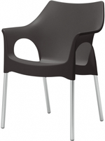 Кресло пластиковое Scab Design Ola, антрацит
