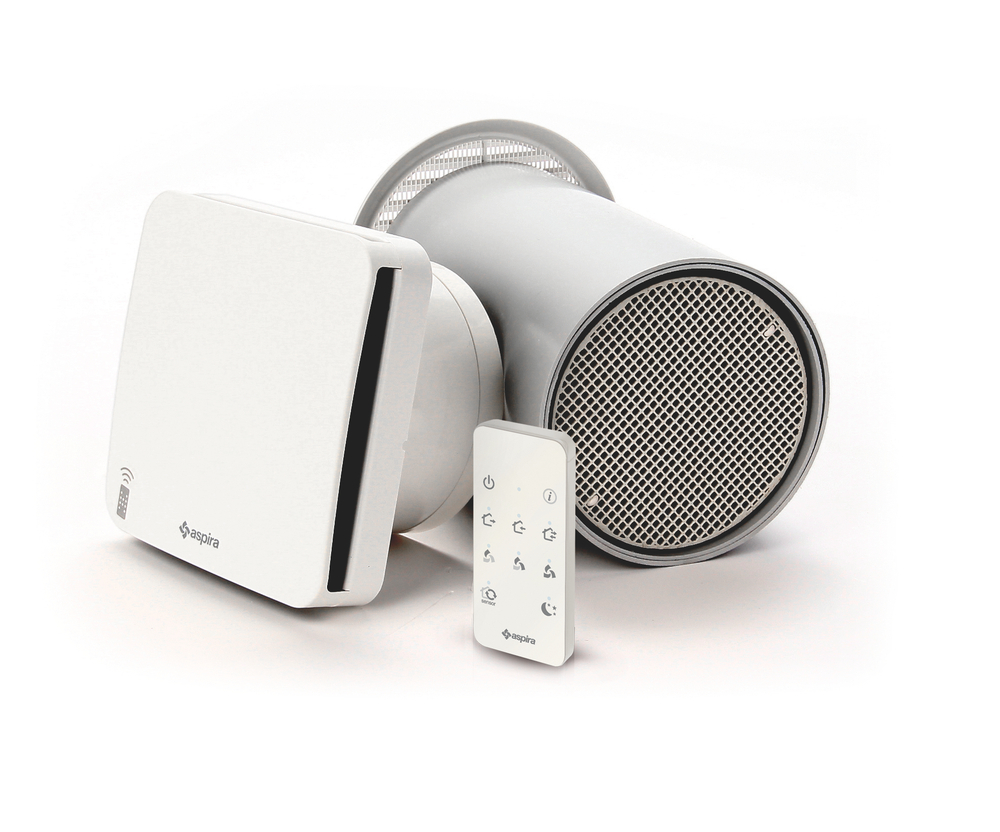 Рекуператор ASPIRA ECOCOMFORT 100 RF ( d 100мм, пульт ДУ)