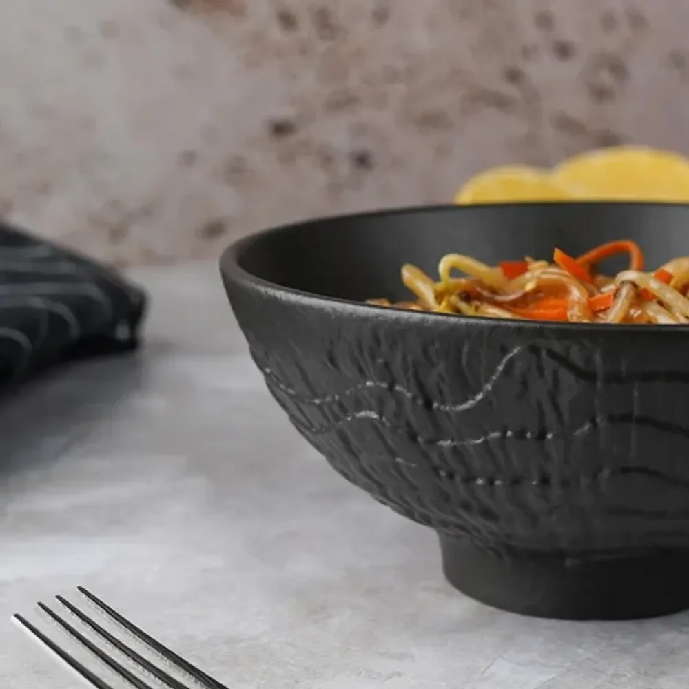 Салатник 300 мл d 13 см h6 см емкость для закусок Black Raw Wood P.L. Proff Cuisine [6]
