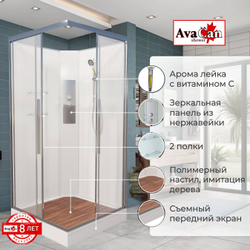 Душевая кабина AvaCan (АваКан) K2010N с низким поддоном, 100х100х208