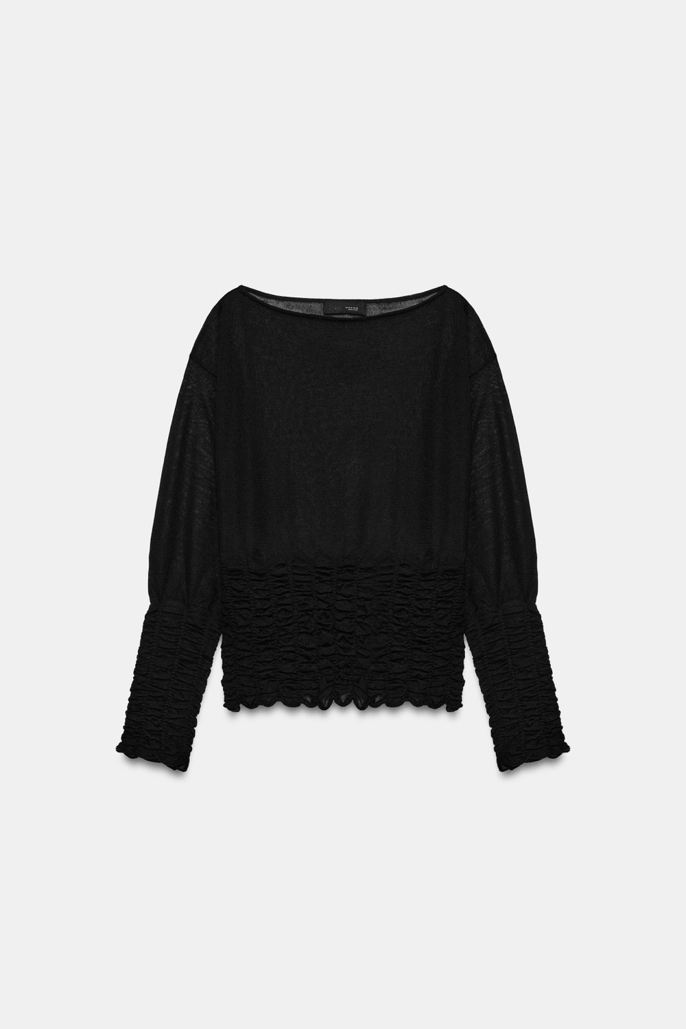 ТРИКОТАЖНЫЙ СВИТЕР С ОТДЕЛКОЙ «СОТЫ» — ZARA