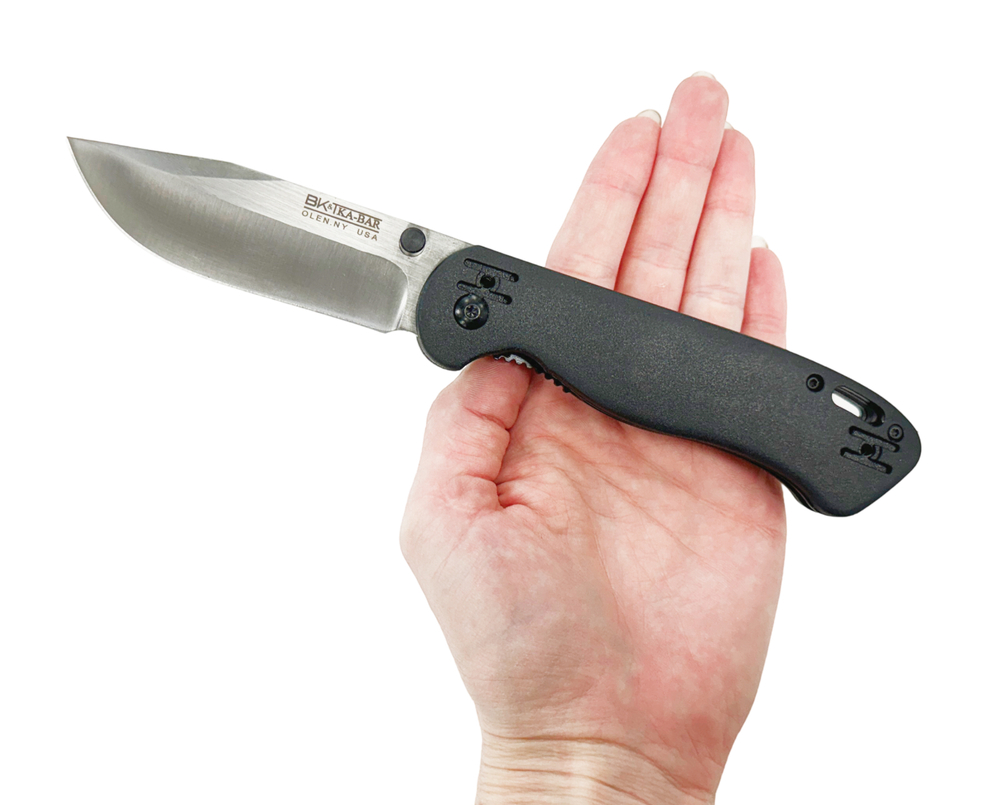 Нож складной Ka-Bar Folder BK40 сталь AUS-8, рукоять Black GFN