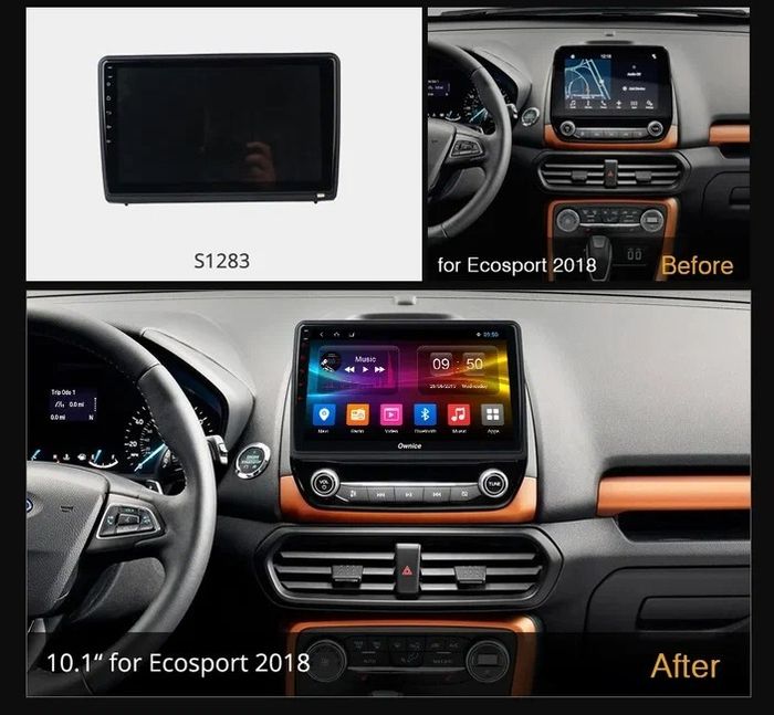 Магнитола для Ford Ecosport 2017-2019 - Kuberg DUDU7 OL-1283 QLed+2K, Android 13, Быстрейшая, UIS7870 (DUDU7), CarPlay, SIM-слот