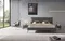 Прикроватная тумбочка Berli с одним ящиком, серая экокожа