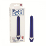 Синий вибратор Body & Soul Devotion Vibes - 18,5 см.