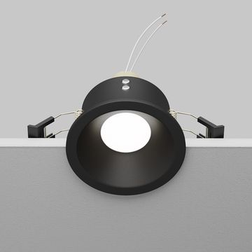 Встраиваемый светодиодный светильник 1*GU10 DL032-2-01B-1(N) черный Zoom Maytoni