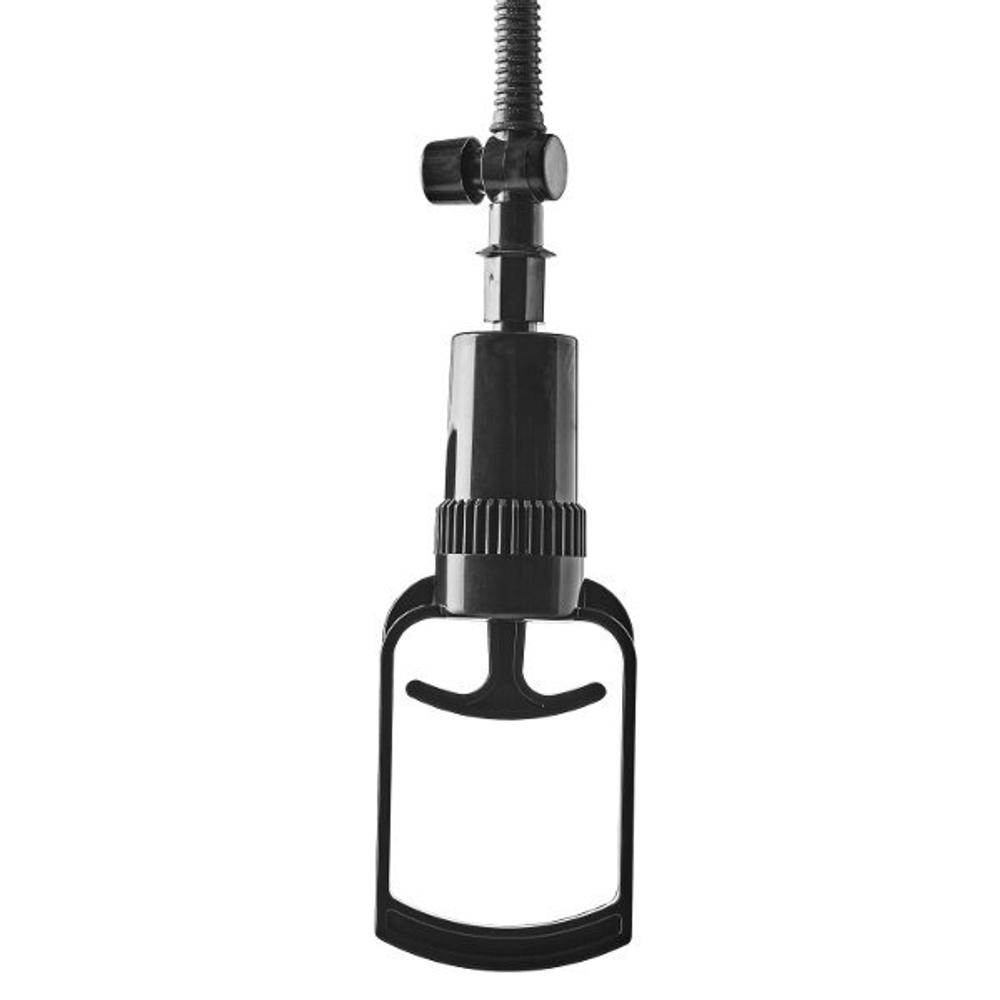 Прозрачная вакуумная помпа с манометром Deluxe Penis Pump (Цвет: прозрачный)