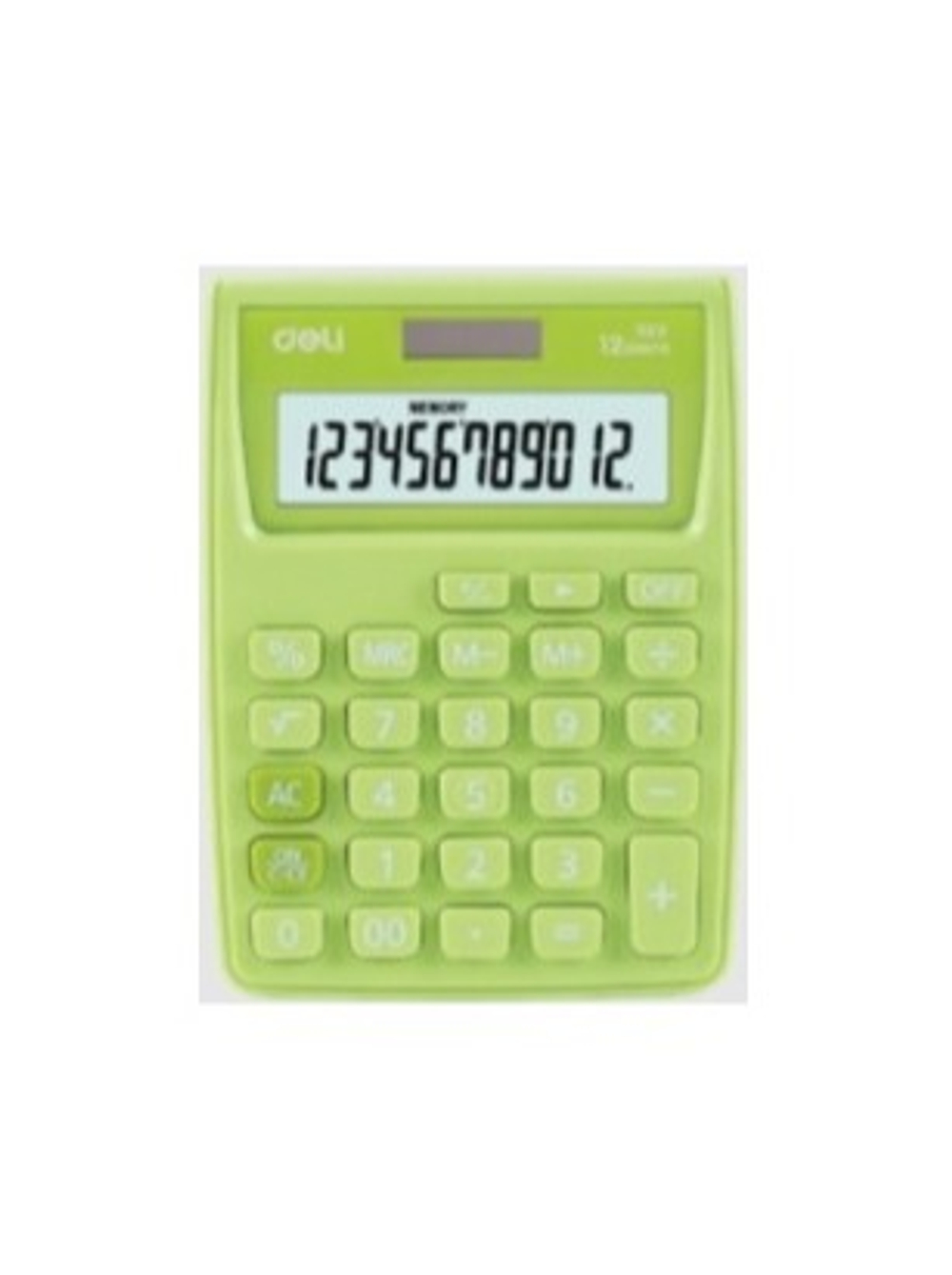 Калькулятор Deli 12 раз. зеленый E1238/GRN (145х104.5х27.4 мм)