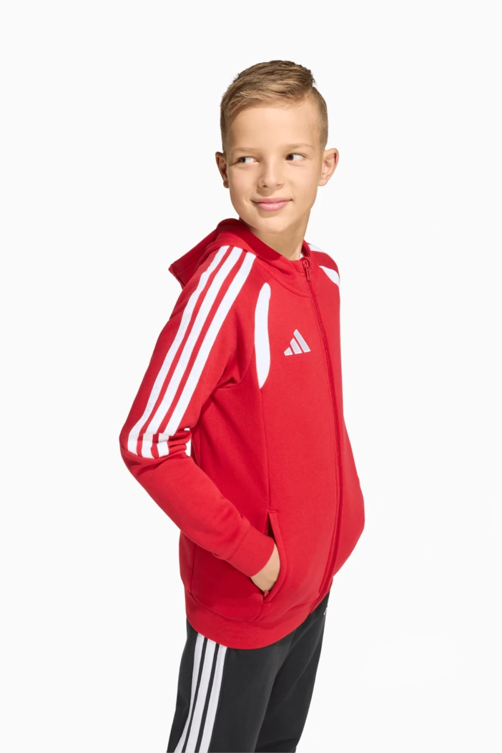 Кофта adidas Tiro 26 League Sweat Full-Zip Junior - красный