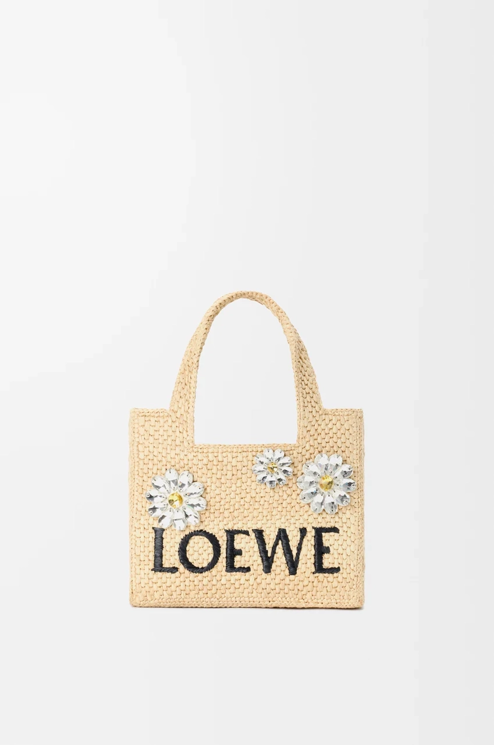 Loewe Мини-сумка Font из рафии, натуральный