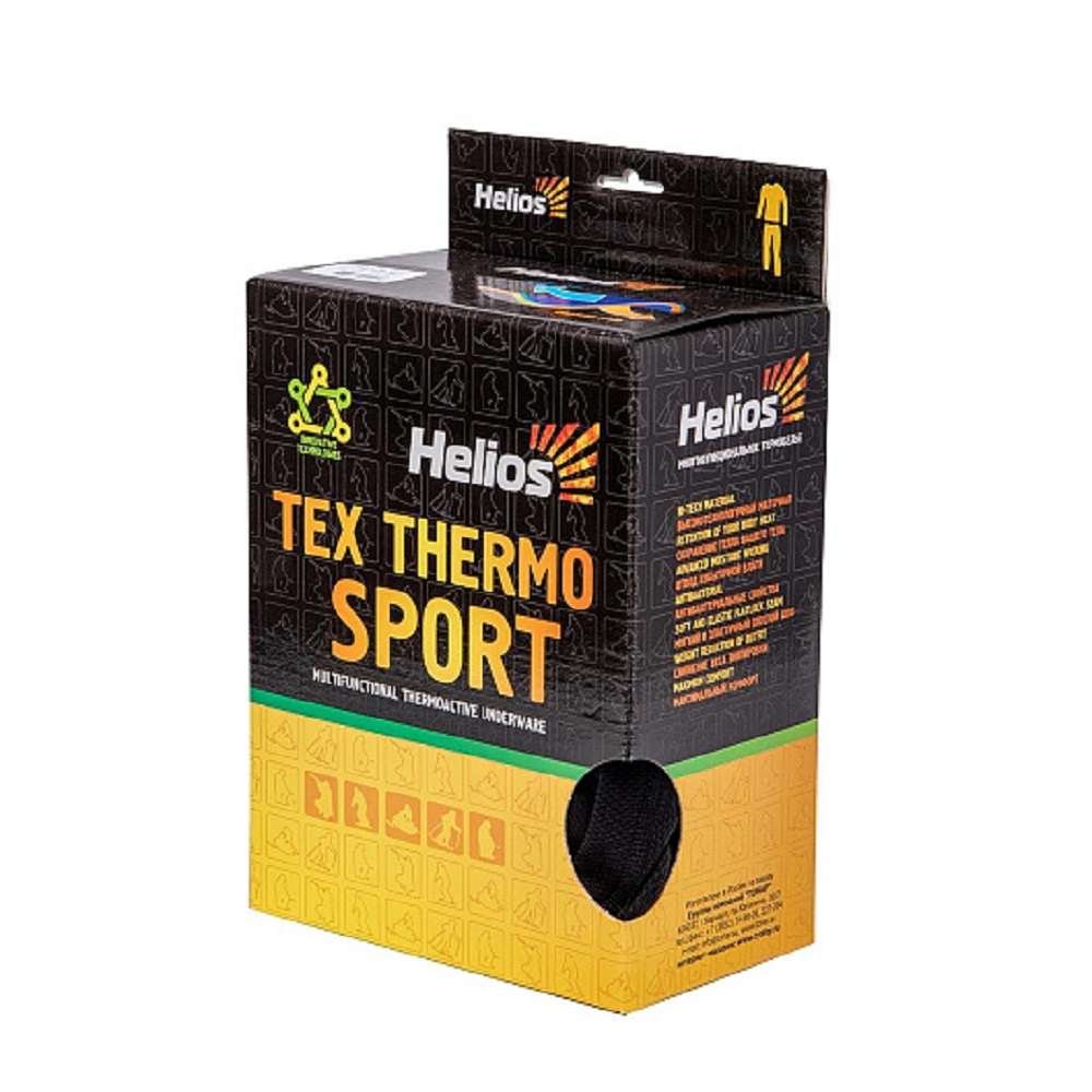 Комплект Tex Thermo Sport черный, Helios