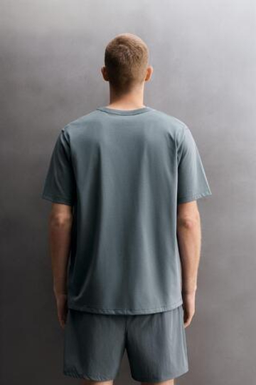 ZARA ФУТБОЛКА ДЛЯ ТРЕНИРОВОК COMFORT, СТАЛЬНОЙ СИНИЙ