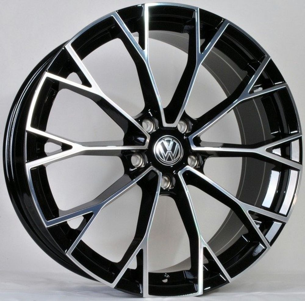 Автодиск STUTTGART 8x19/5x112 ET48 D57.1 (TS5686) BLACK MACHINED FACE WITH CLEAR LACQUER