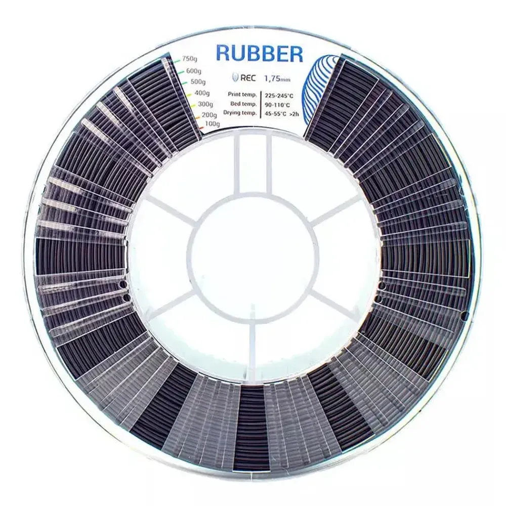 Катушка RUBBER-пластика REC 1.75мм, 750г Катушка RUBBER-пластика REC 1.75мм, 750г