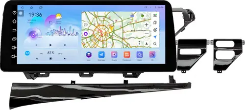 Магнитола для Toyota Camry 70 2017-2021 (без JBL) - FarCar S500+TS10 монитор 12.3" 2K QLED на Android 14, Быстрая, CarPlay, 4G SIM-слот