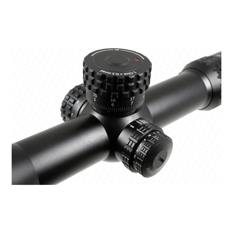 Оптический прицел MAKpro 5-25x56i HD - крупный план барабанчиков ввода поправок