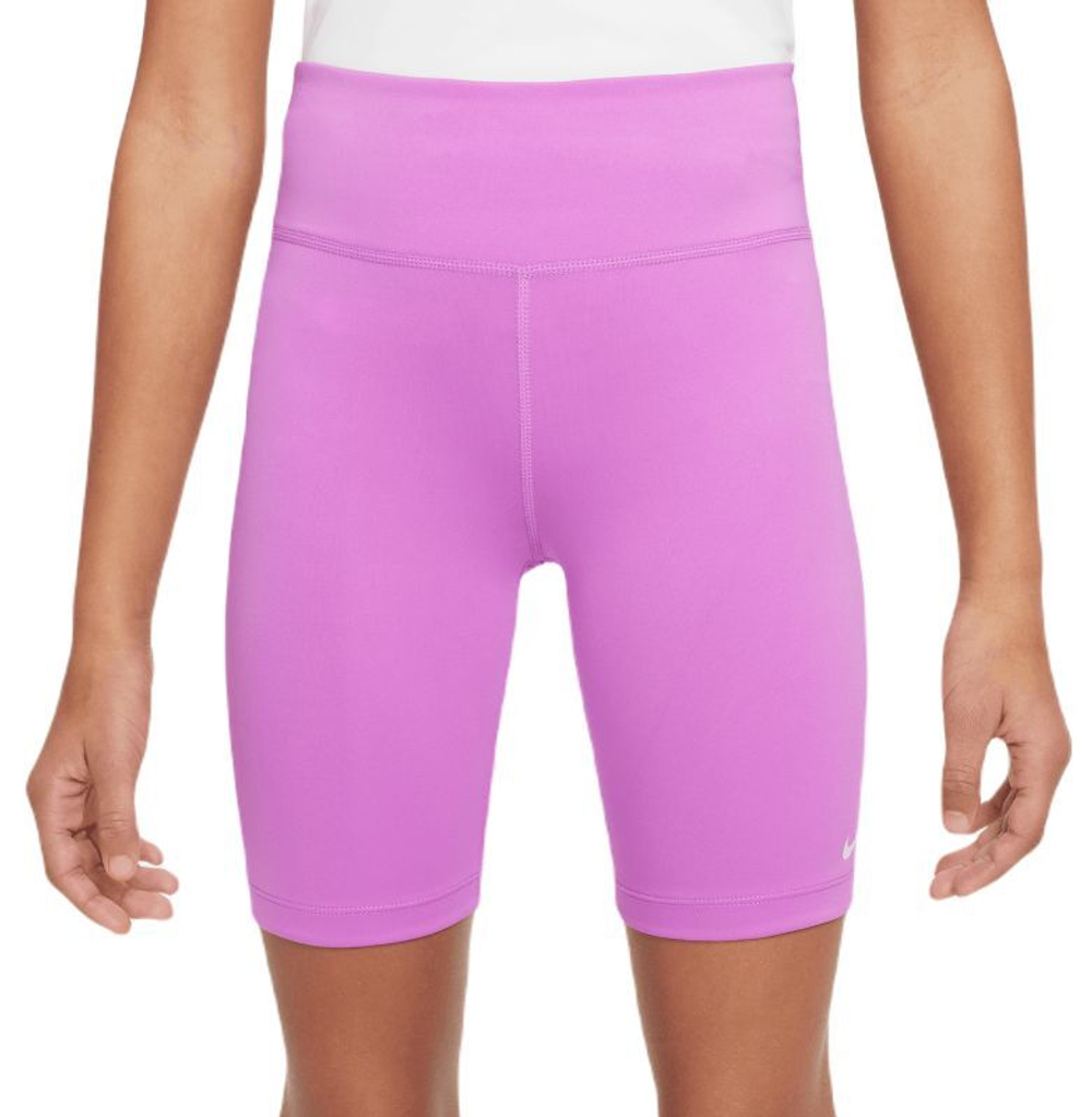Шорты для девочки теннисные Nike Dri-Fit One Bike Shorts - Розовый