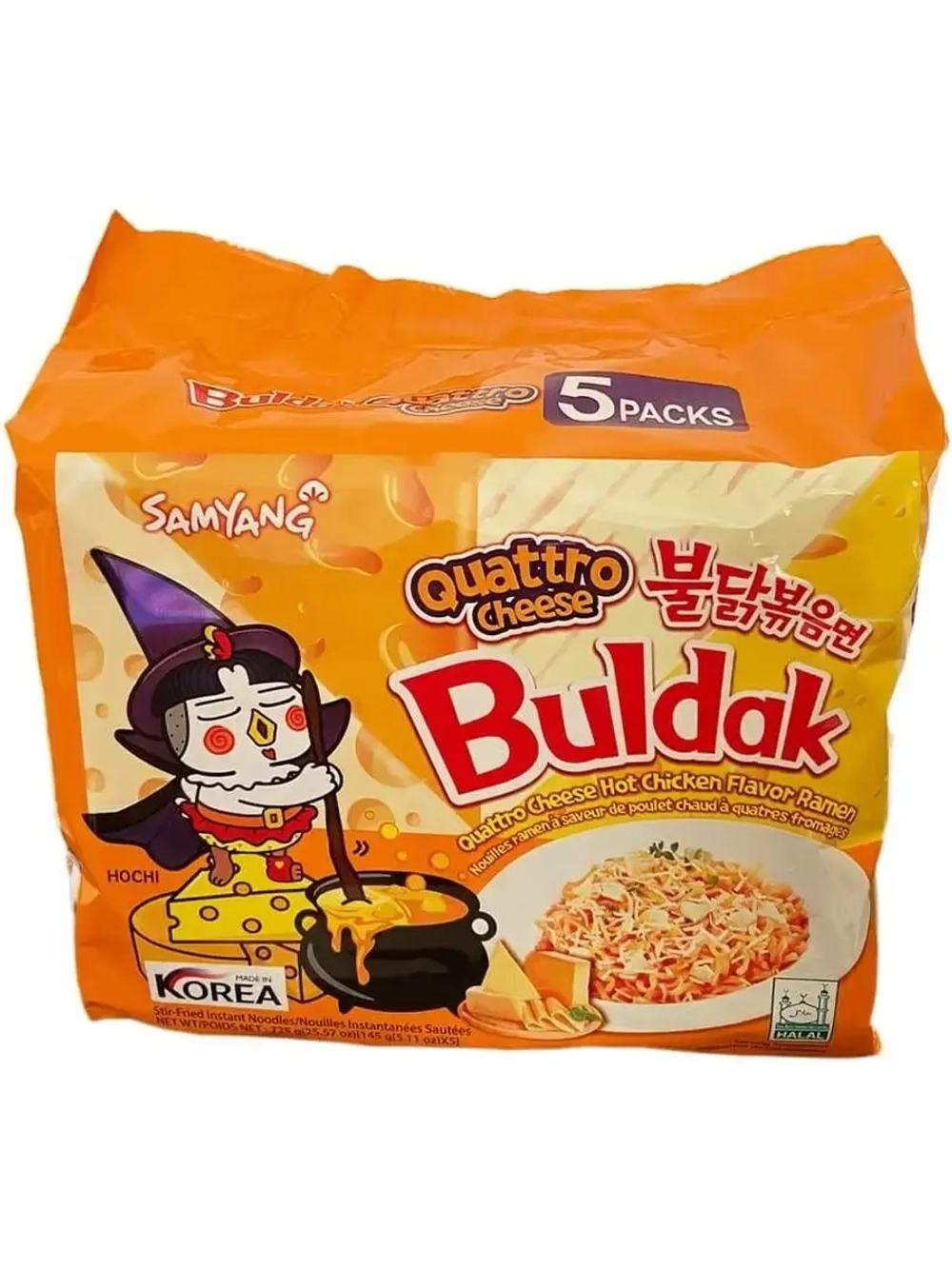 Лапша быстрого приготовления Samyang Buldak Quattro Cheese