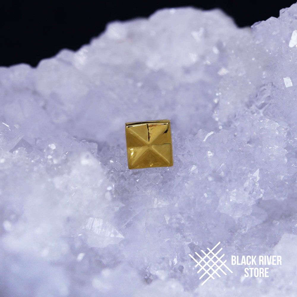 Square Geometry PVD Yellow-