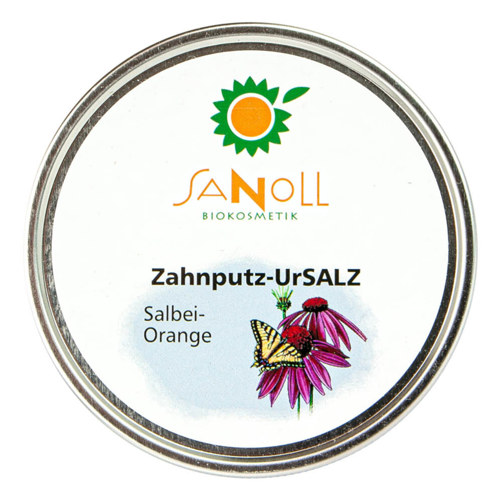 Порошок для зубных щеток с ароматом шалфея и апельсина Sanoll Biokosmetik, 50 гр