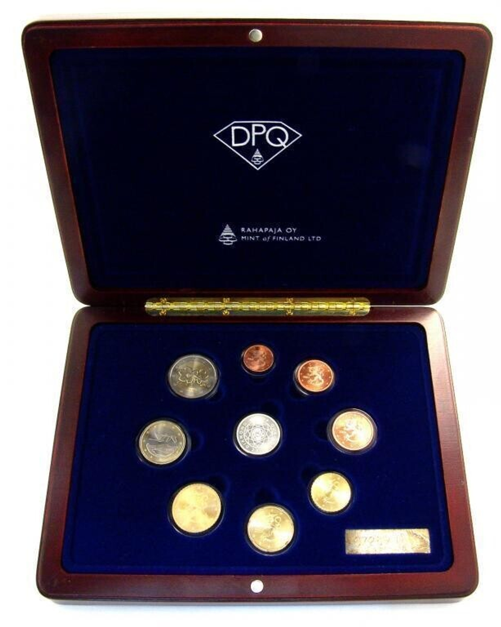 ФИНЛЯНДИЯ, 2003, ЕВРОНАБОР ИЗ 8 МОНЕТ И ЖЕТОНА [DIAMOND PROOF SET]