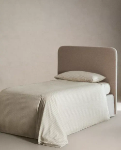 ZARA HOME ДЕТСКИЙ ДВУСТОРОННИЙ ПОДОДЕЯЛЬНИК В ПОЛОСКУ, СИНИЙ
