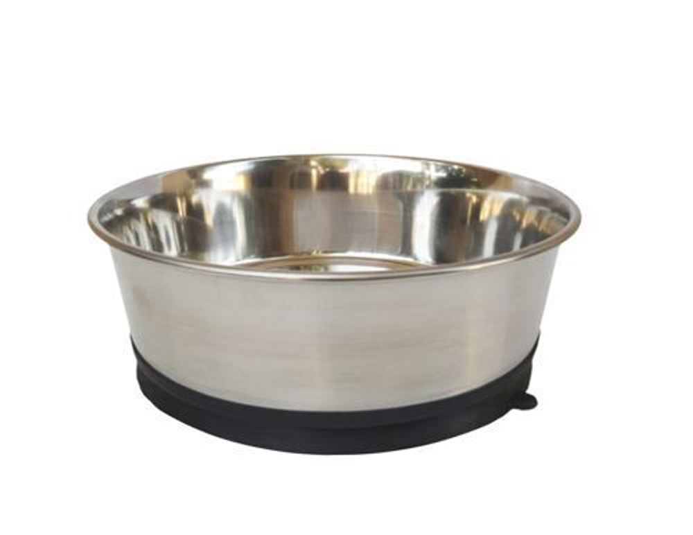 Миска 1,8л нерж с присоской HOMEPET