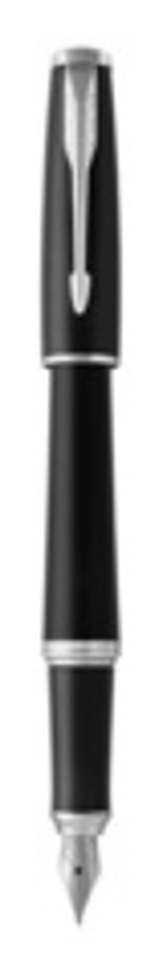 Перьевая ручка Parker Urban Core, (матовый черный лак) Muted Black CT, F309, цвет чернил: blue, в подарочной упаковке.