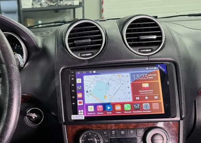 Магнитола для Mercedes-Benz GL (X164), ML (W164) 2005-2012 - Kuberg QLed, Android 13, Быстрейшая, CarPlay, SIM-слот